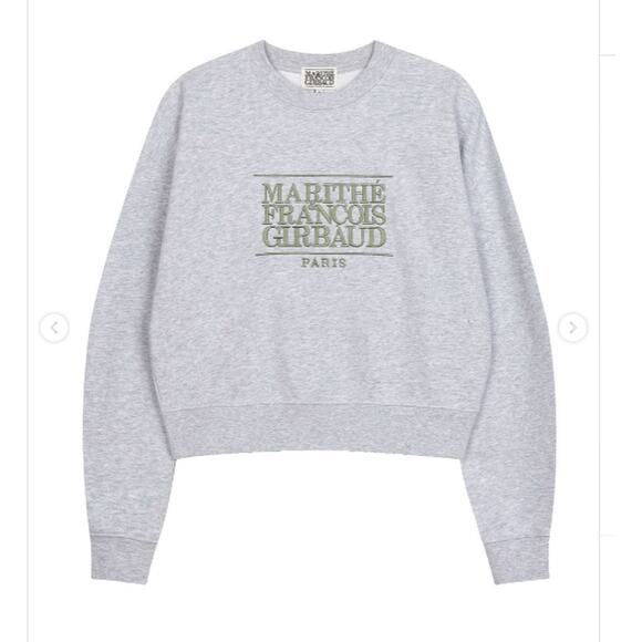 Marithé François Girbaud Sweatshirt Women’s Small Gray NWT Korean Fashion Y2K - Picture 1 of 16